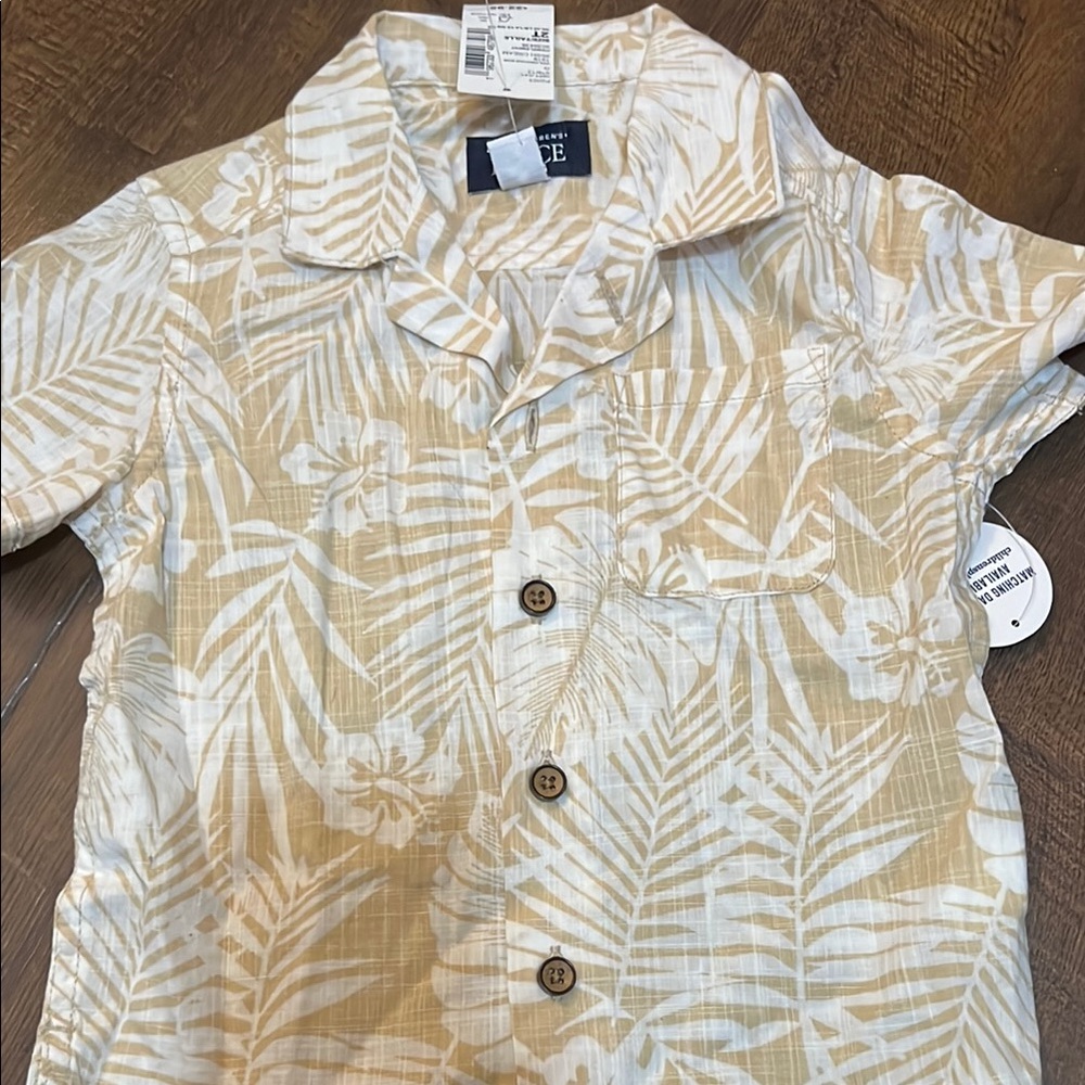 Kids Tropical Beige Shirt